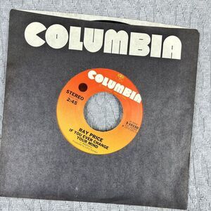 Vintage 45 RPM record Ray Price, Columbia records, country, blues rock, and roll